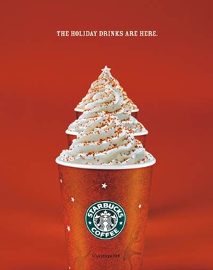 starbucks-christmas-season-symbol-visual-metaphor-advertising