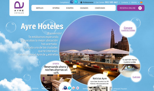 hotel-example-circle-shape-forms-planes-surfaces-website-design-elements